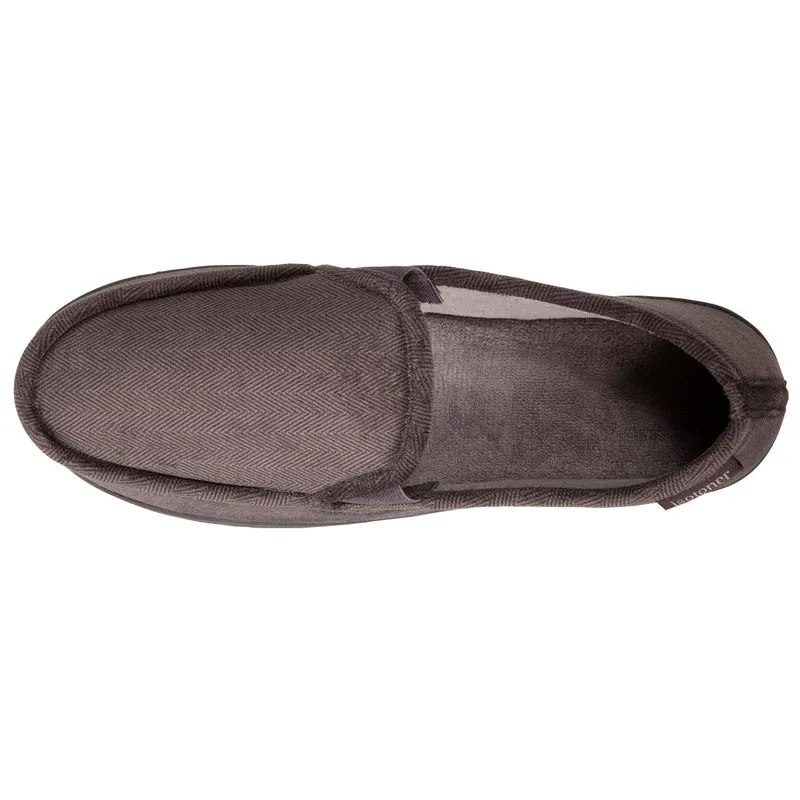 Chaussons mocassins Homme Gris chevrons