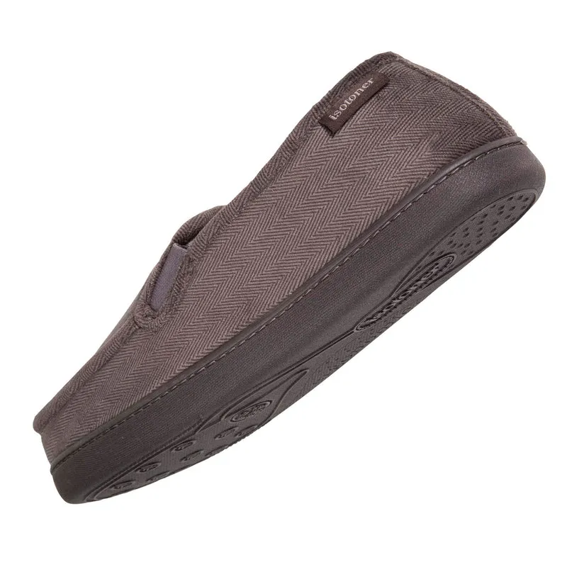 Chaussons mocassins Homme Gris chevrons
