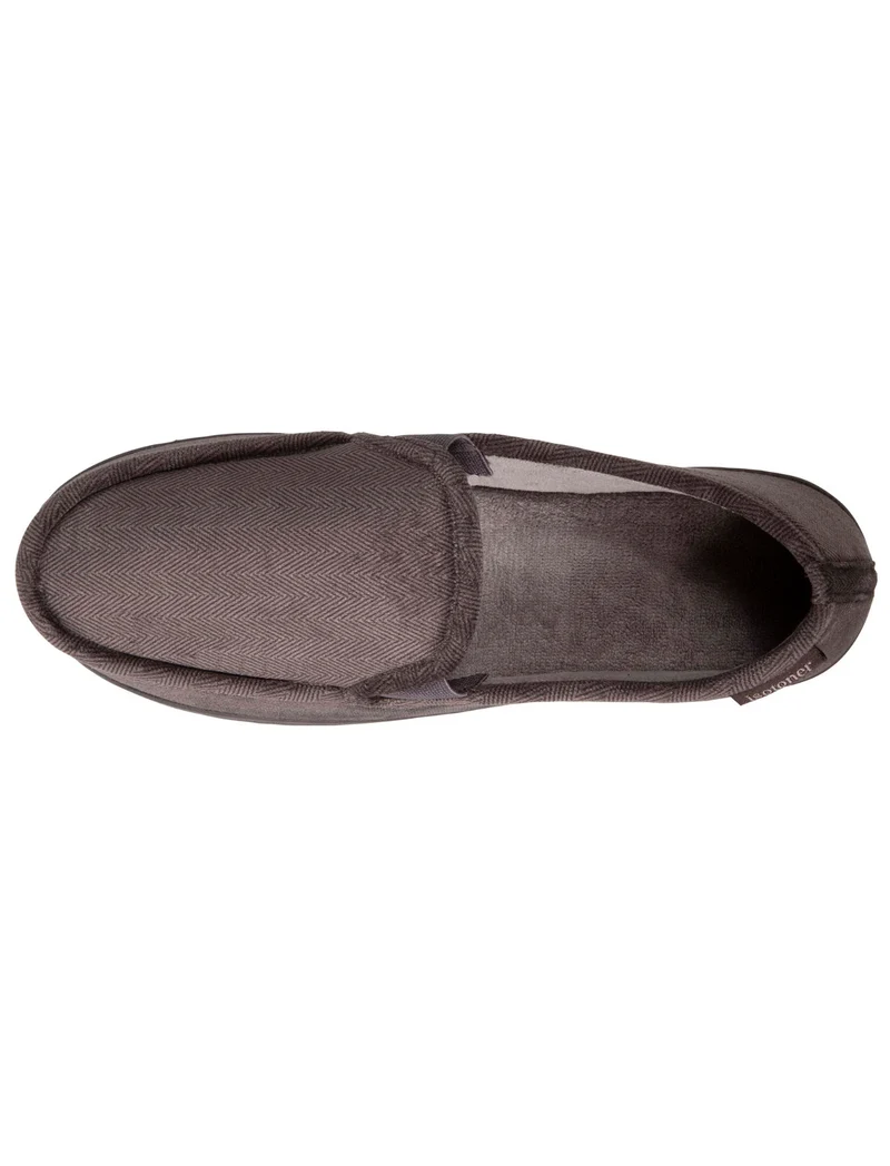 Chaussons mocassins Homme Gris chevrons