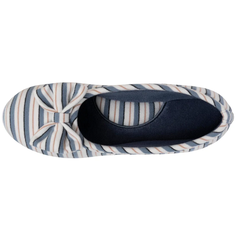 Chaussons ballerines Femme Rayure marinière