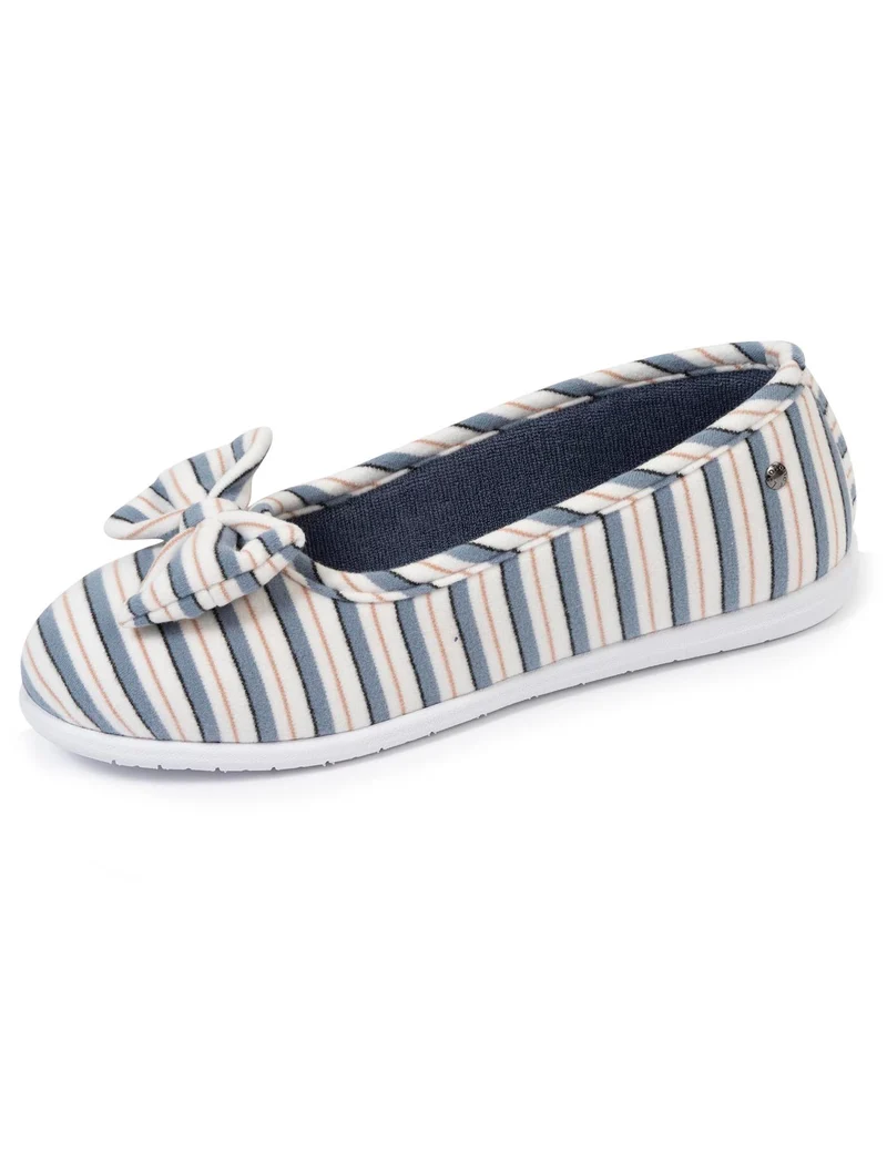 Chaussons ballerines Femme Rayure marinière