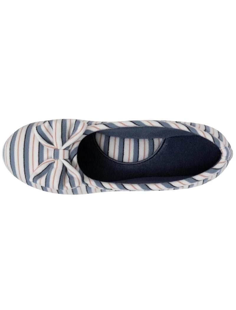Chaussons ballerines Femme Rayure marinière