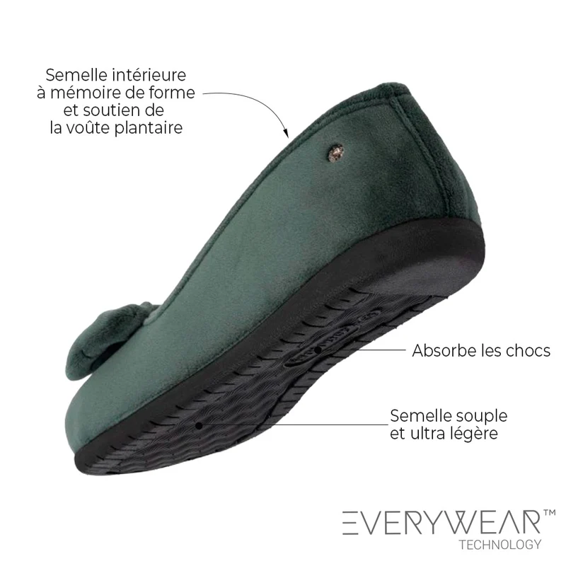 Chaussons ballerines Femme Rayure marinière