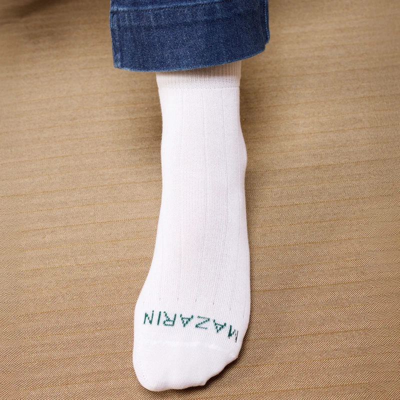 Chaussettes | Blanc - Super-solide fil d'Écosse