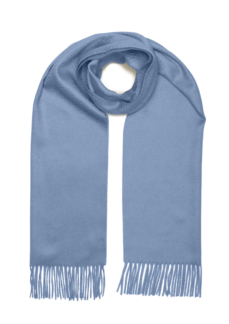 Écharpe 100% Cachemire - Bleu ciel