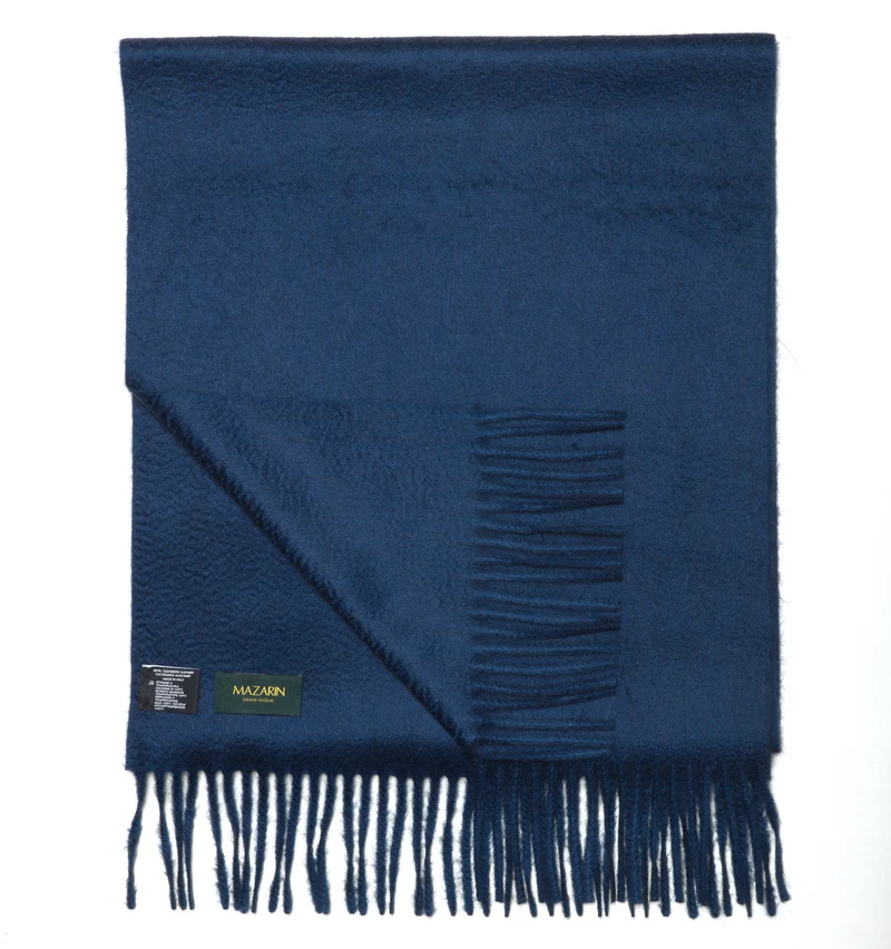 Écharpe 100% Cachemire - Denim