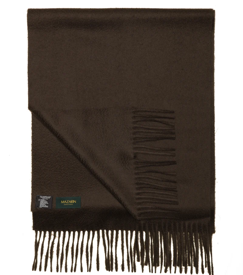 Écharpe 100% Cachemire - Marron