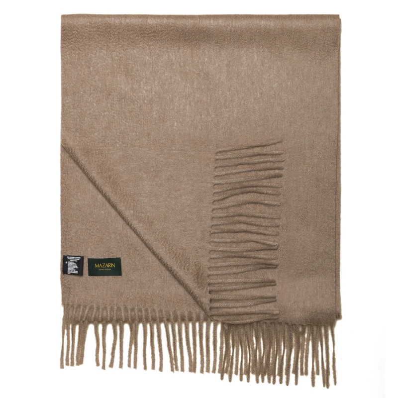 Écharpe 100% Cachemire - Beige foncé