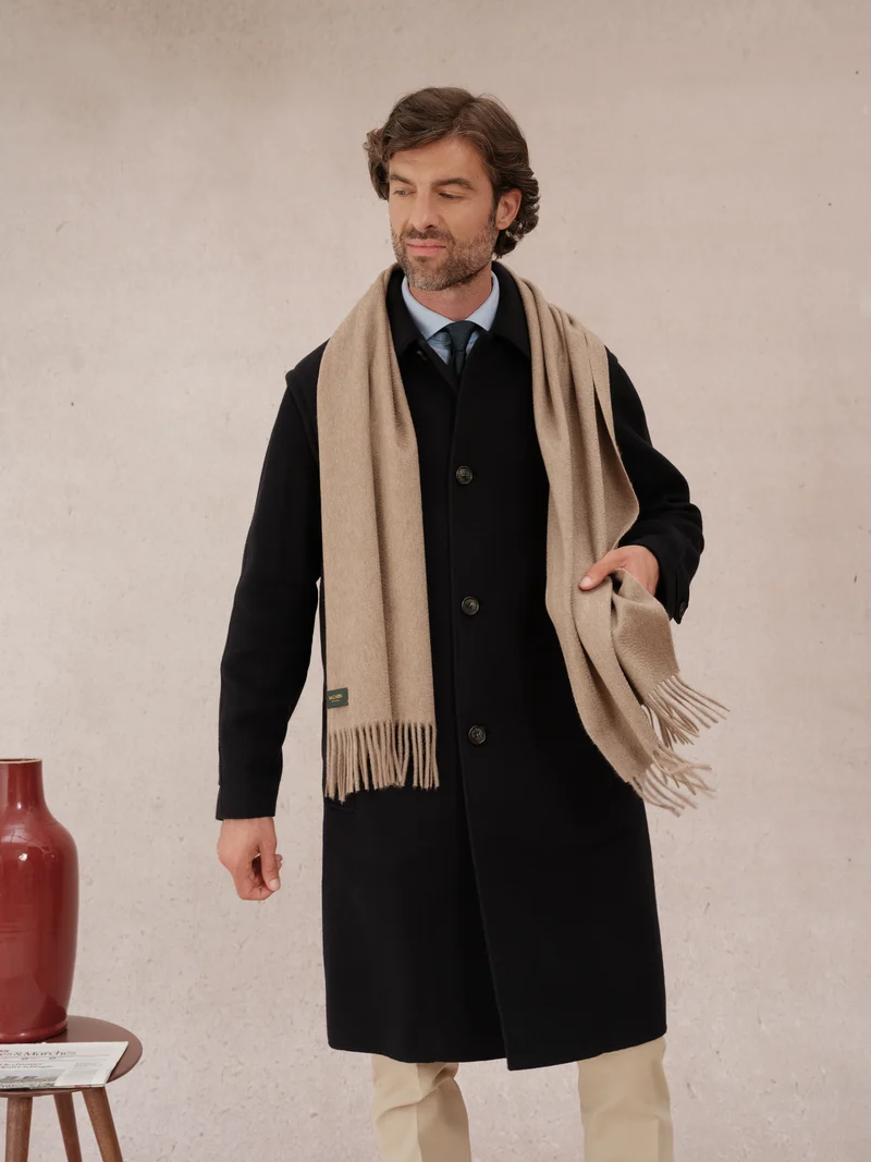 Écharpe 100% Cachemire - Beige foncé