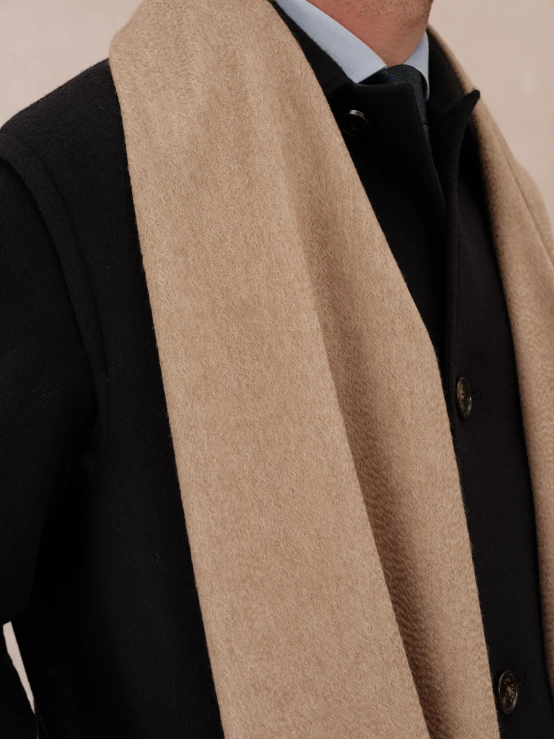 Écharpe 100% Cachemire - Beige foncé