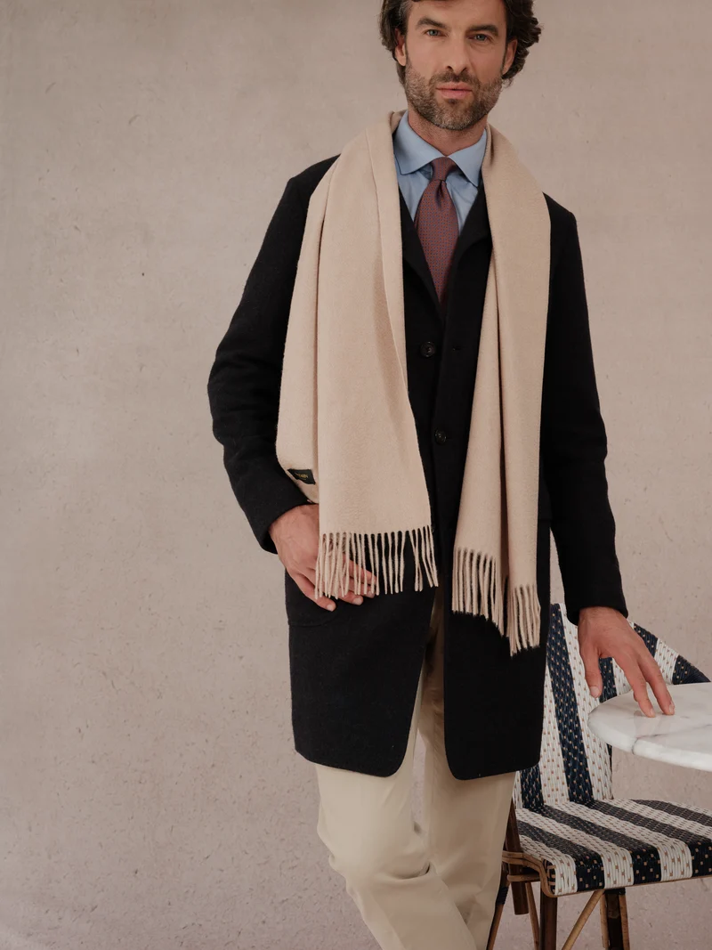 Écharpe 100% Cachemire - Beige clair