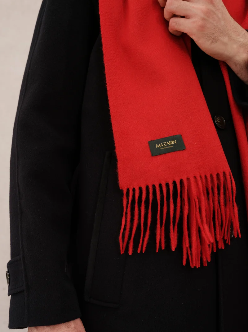 Écharpe 100% Cachemire - Rouge