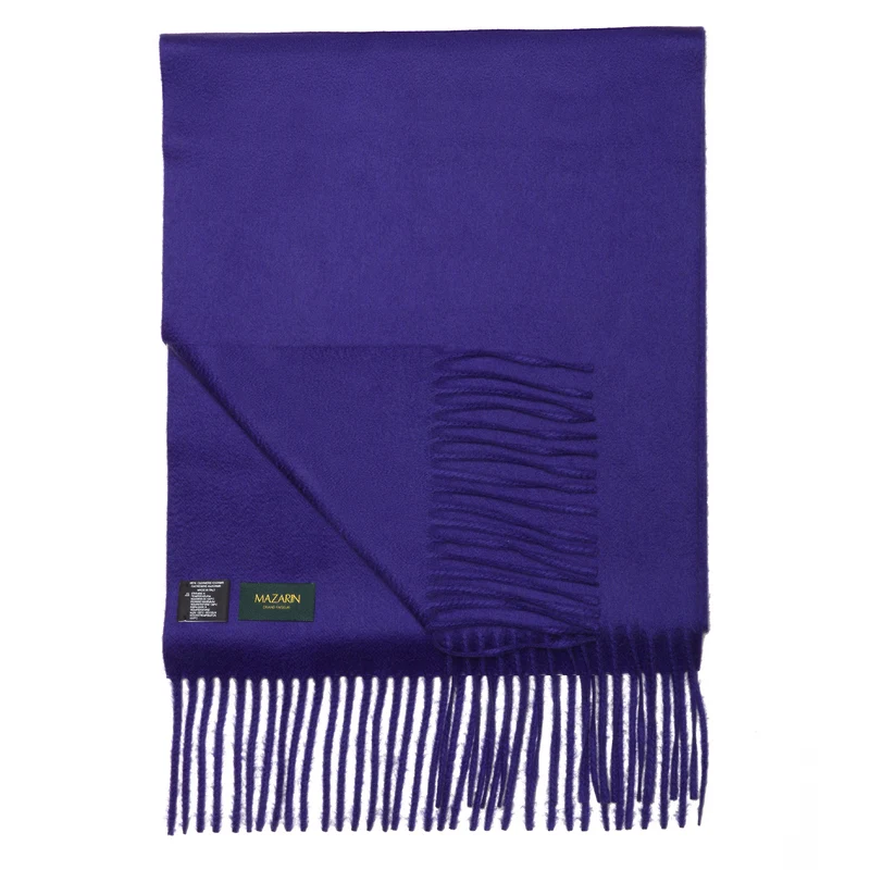 Écharpe 100% Cachemire - Violet Intense