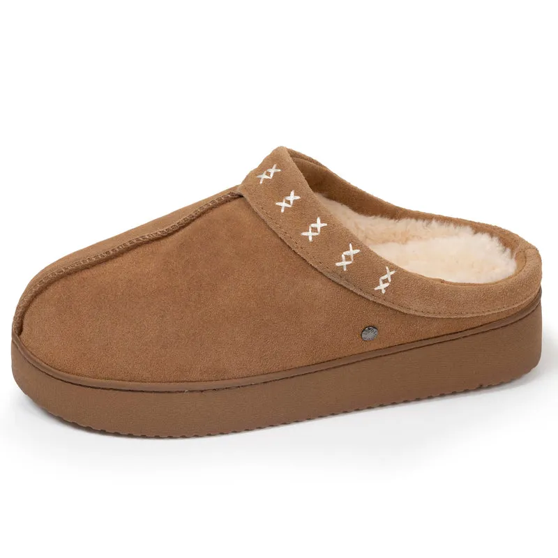 Chaussons mules Femme Camel