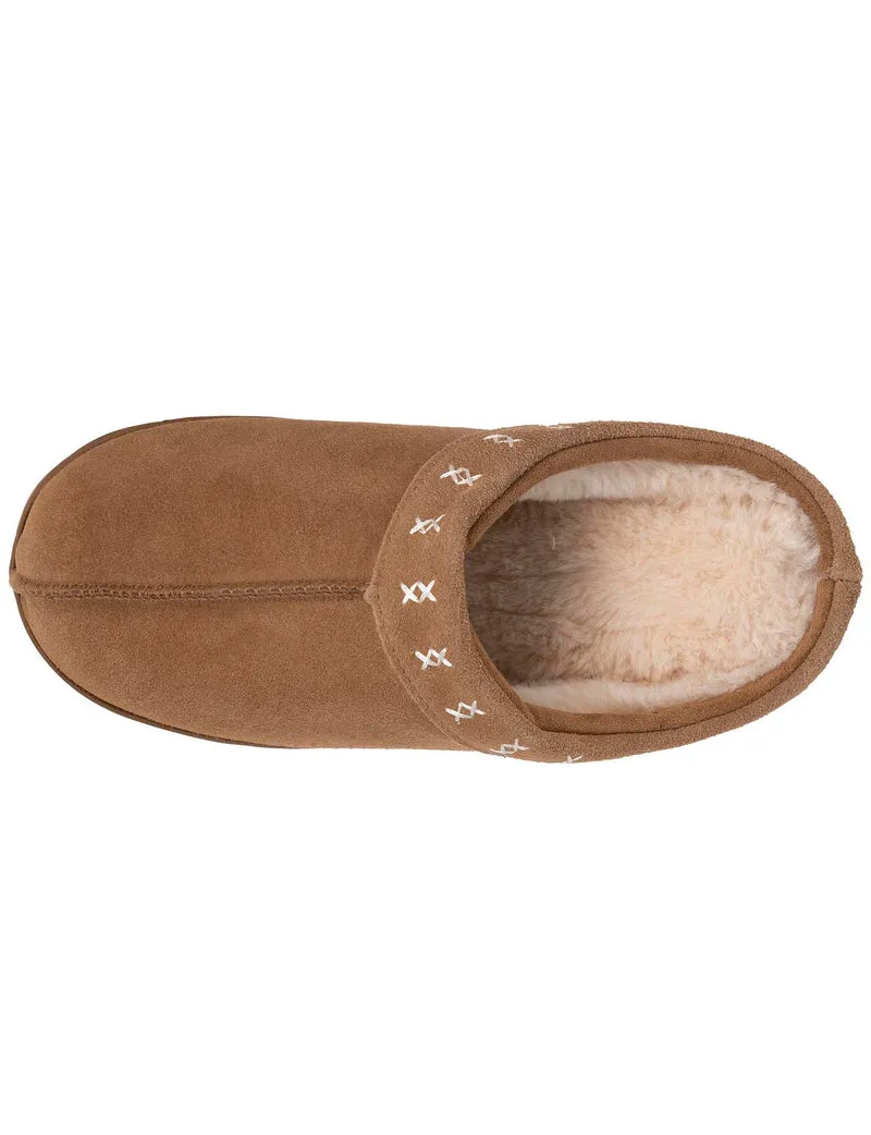 Chaussons mules Femme Camel