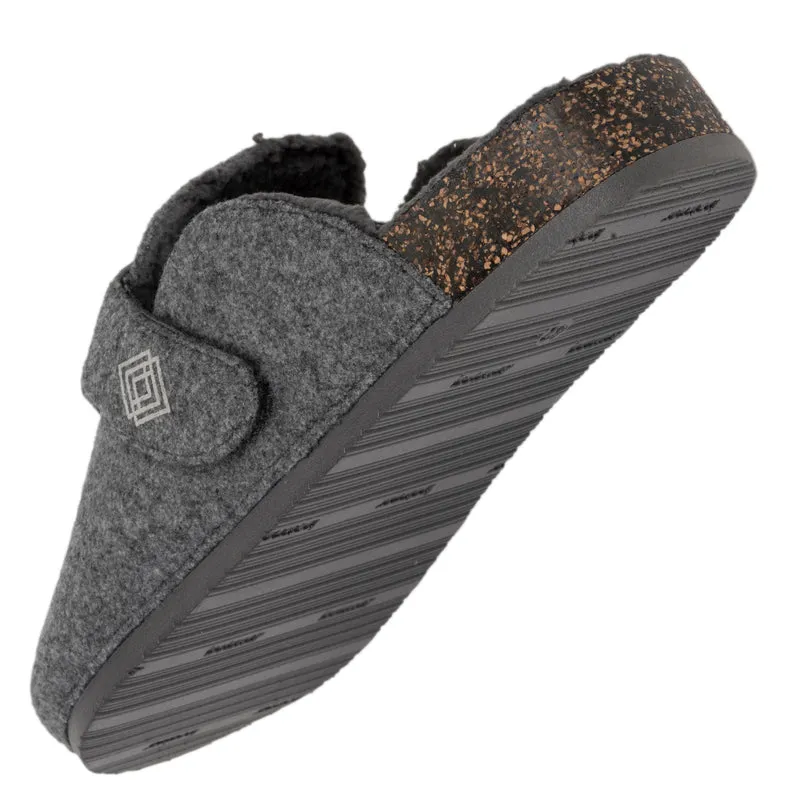 Chaussons sabots Homme Gris chiné