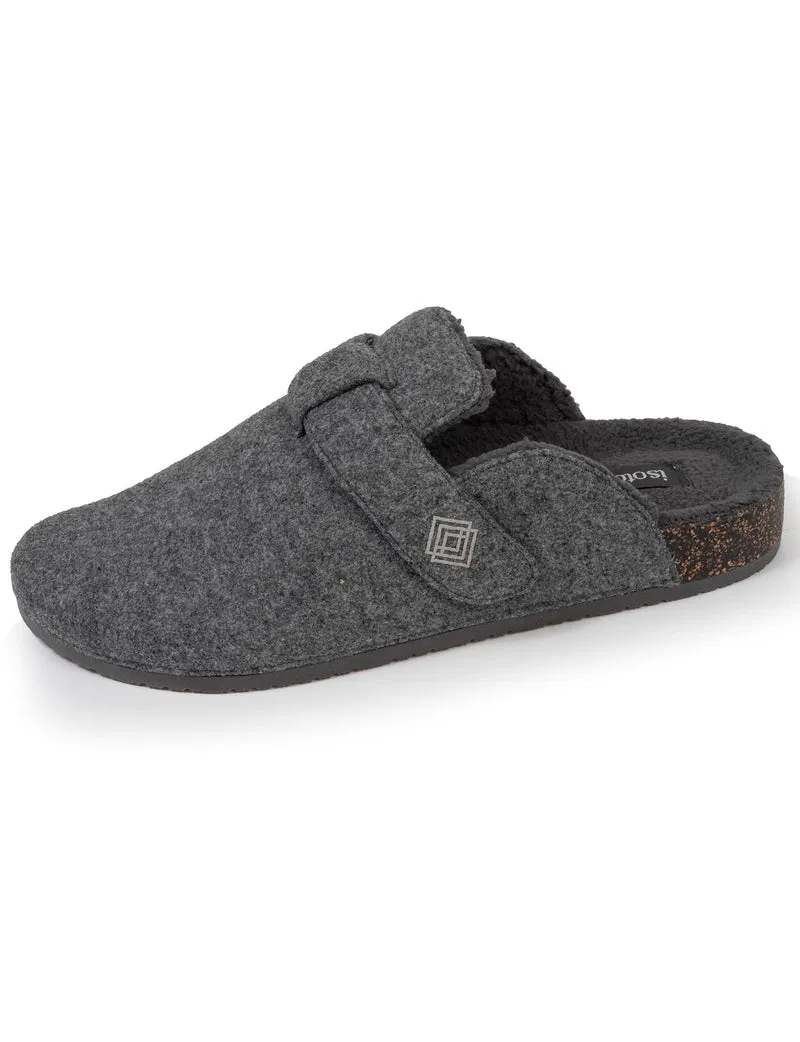 Chaussons sabots Homme Gris chiné