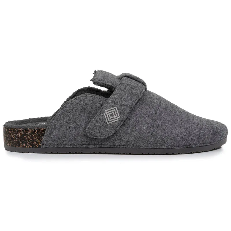 Chaussons sabots Homme Gris chiné