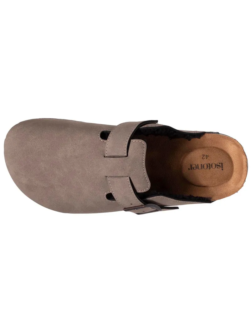 Sabots fourrés Homme Taupe