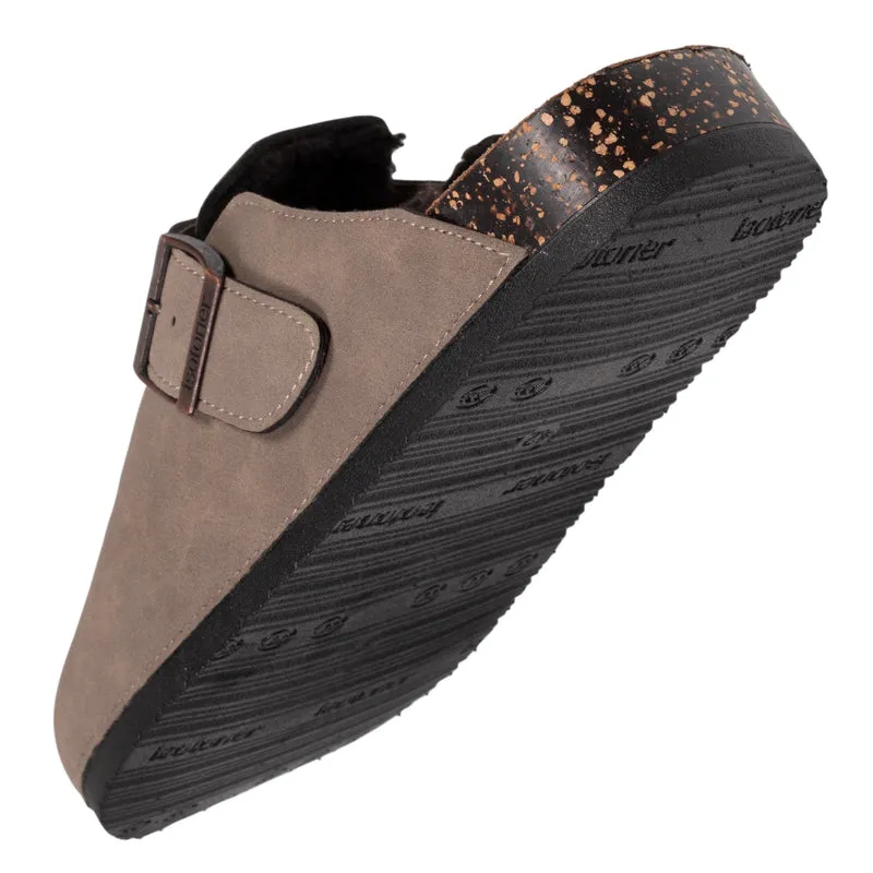 Sabots fourrés Homme Taupe