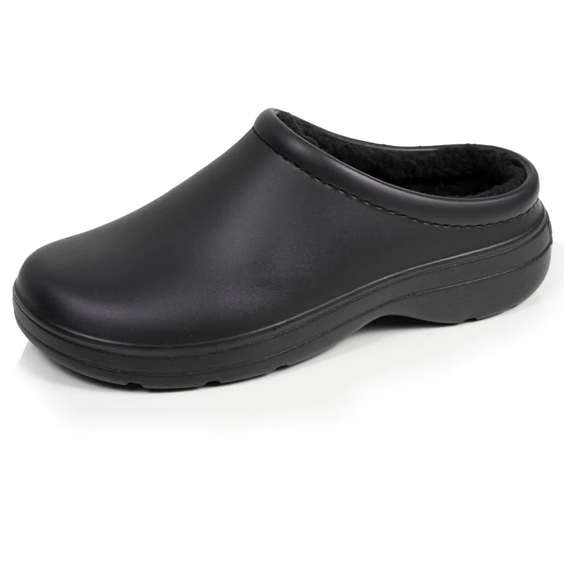 Sabots de jardin Homme fourrés Noir