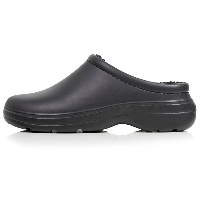 Sabots de jardin Homme fourrés Noir