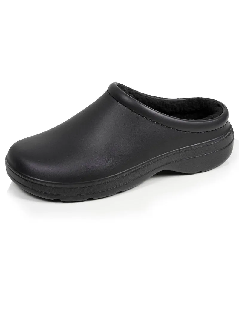 Sabots de jardin Homme fourrés Noir