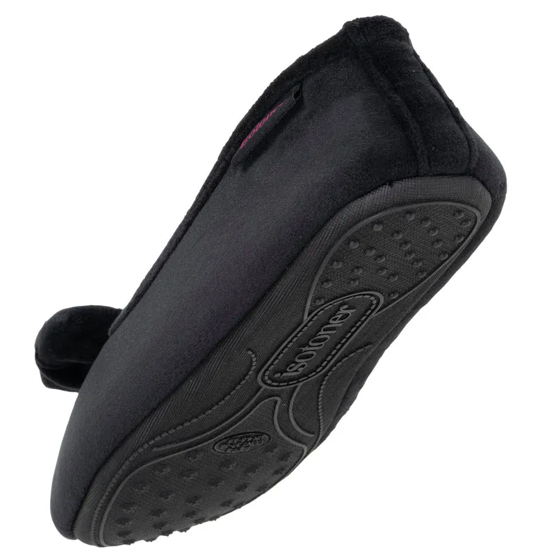 Chaussons ballerines Femme Noir rouges