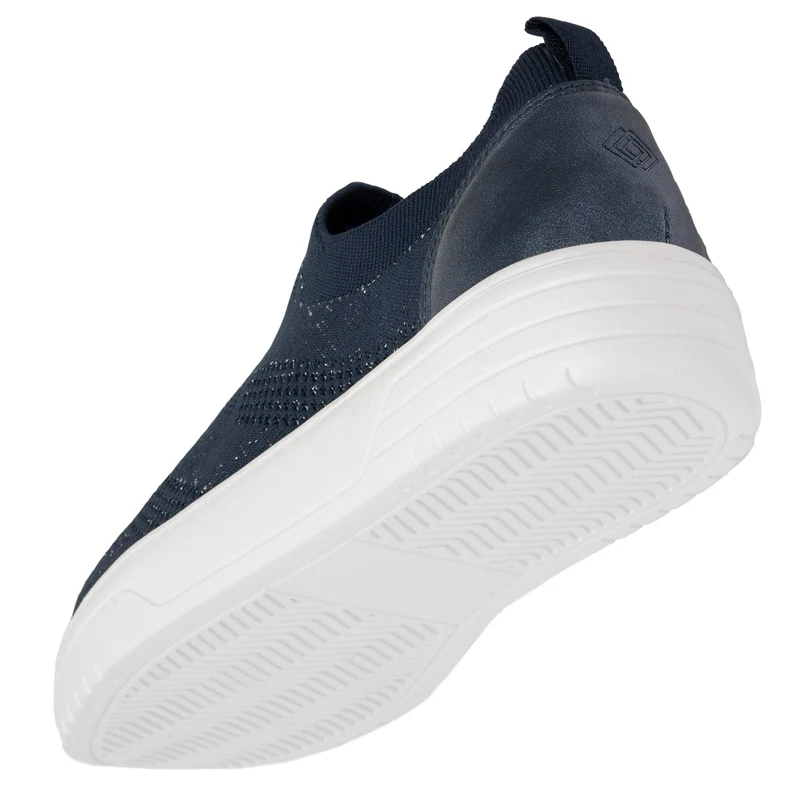 Baskets Femme slip-on plateforme Marine Lurex