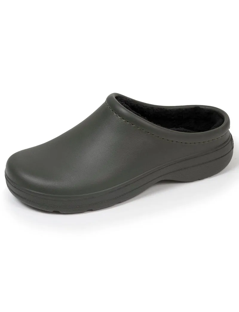 Sabots de jardin Homme fourrés Kaki