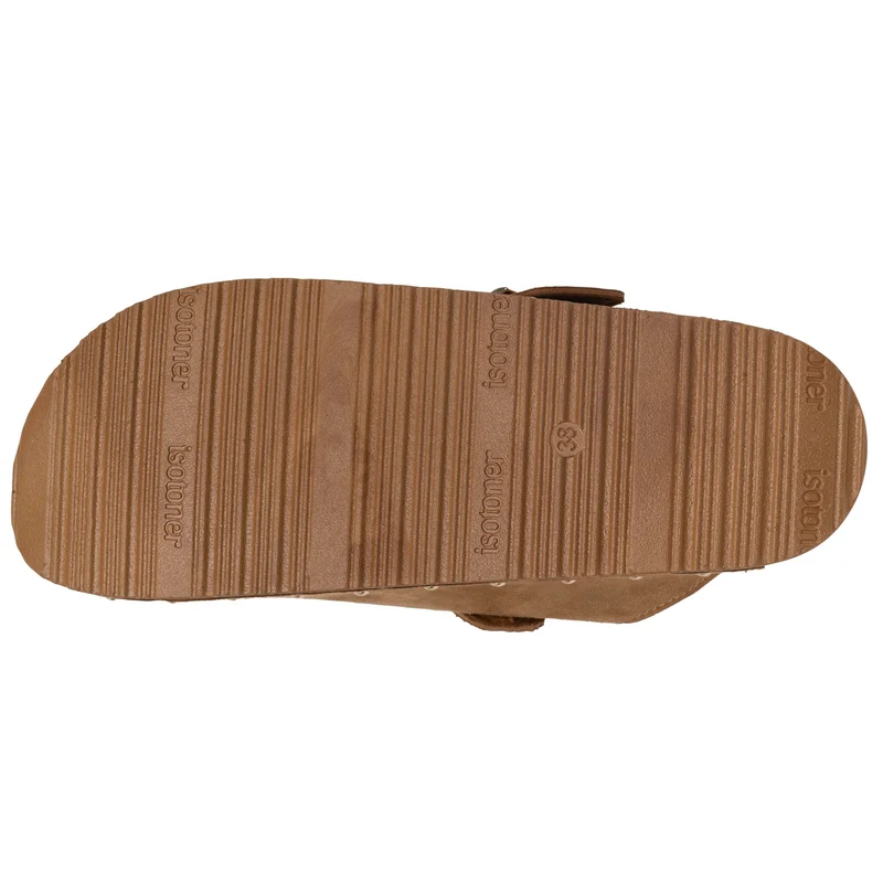 Sabots Femme fourrés Camel clous