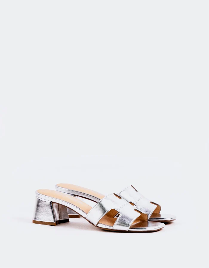 Arcylee Silver Leather