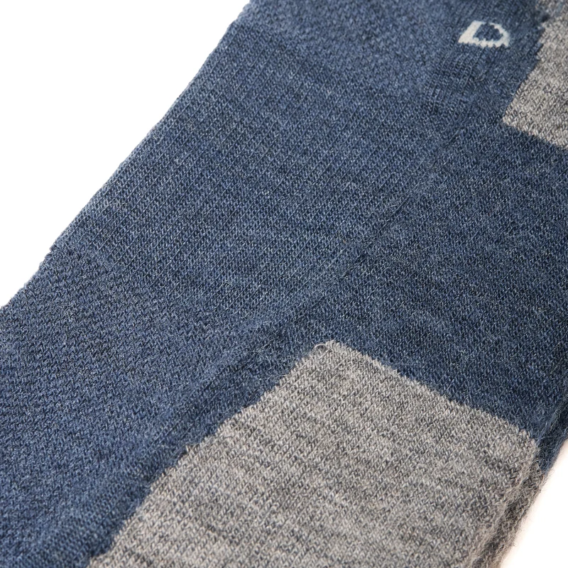 Mi-bas | Bleu & Gris - Laine