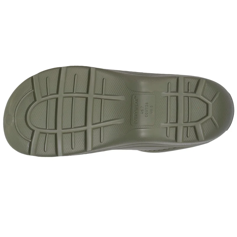 Sabots de jardin Femme fourrés Kaki