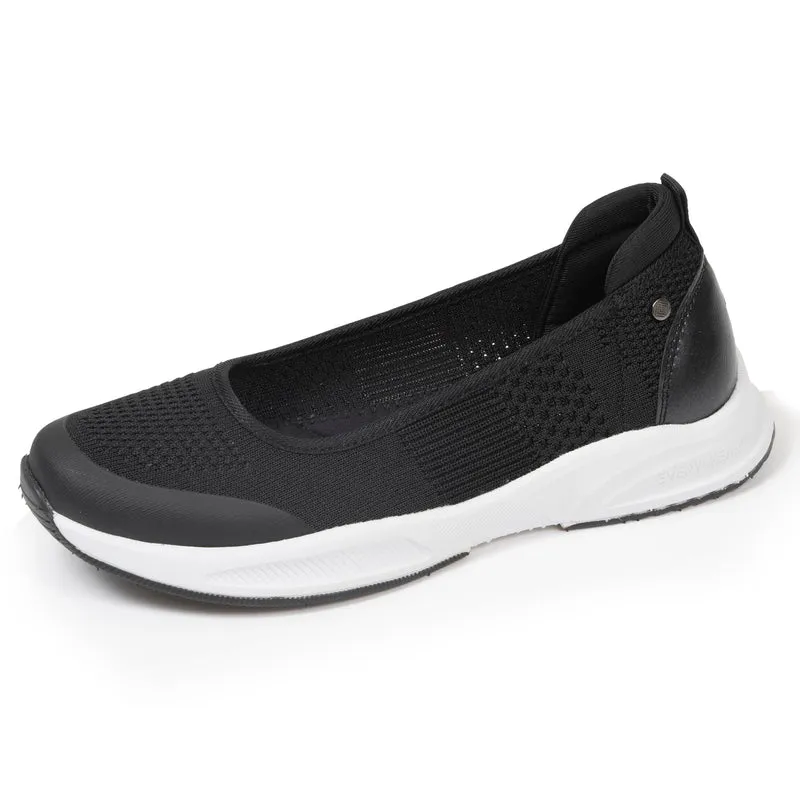 Ballerines Femme confort semelle sport Noir