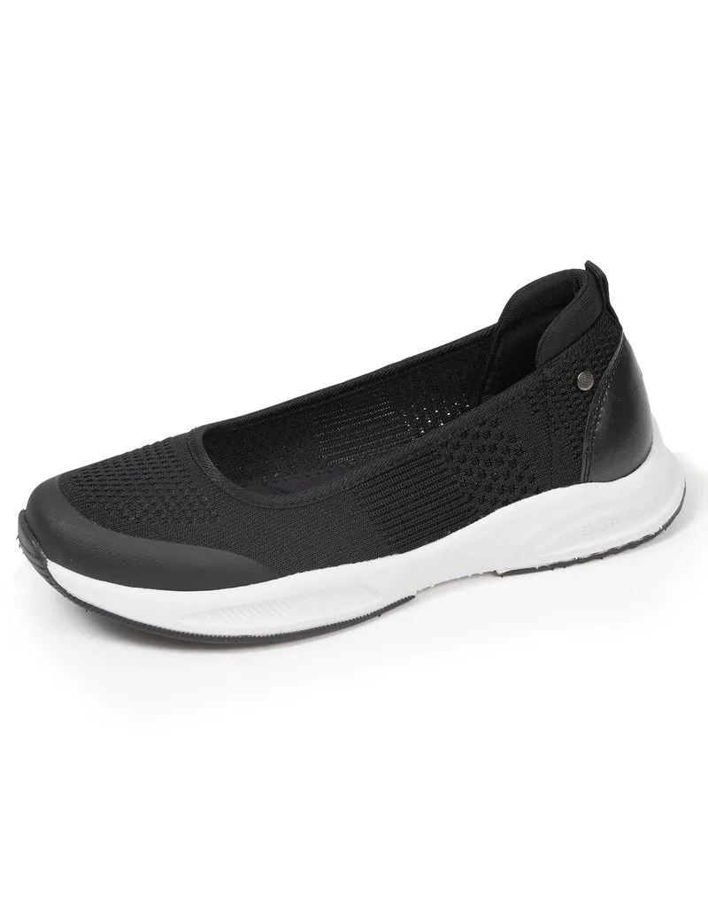 Ballerines Femme confort semelle sport Noir