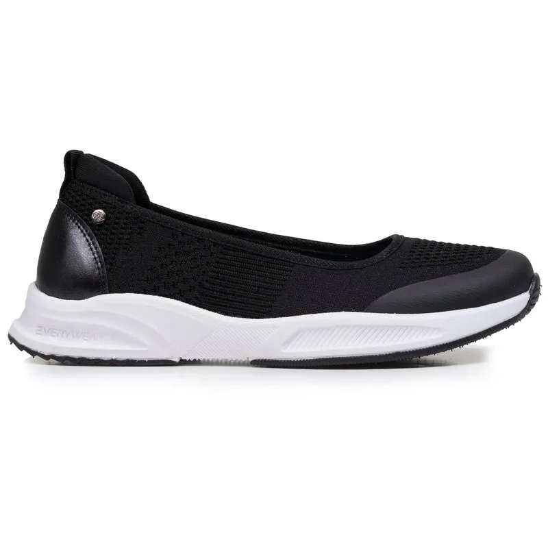 Ballerines Femme confort semelle sport Noir
