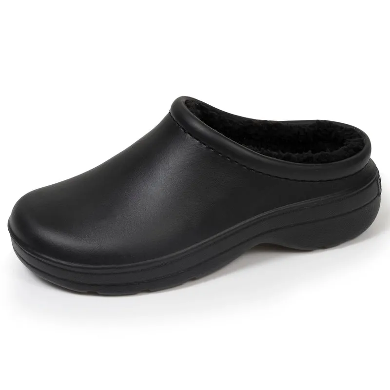 Sabots de jardin Femme fourrés Noir