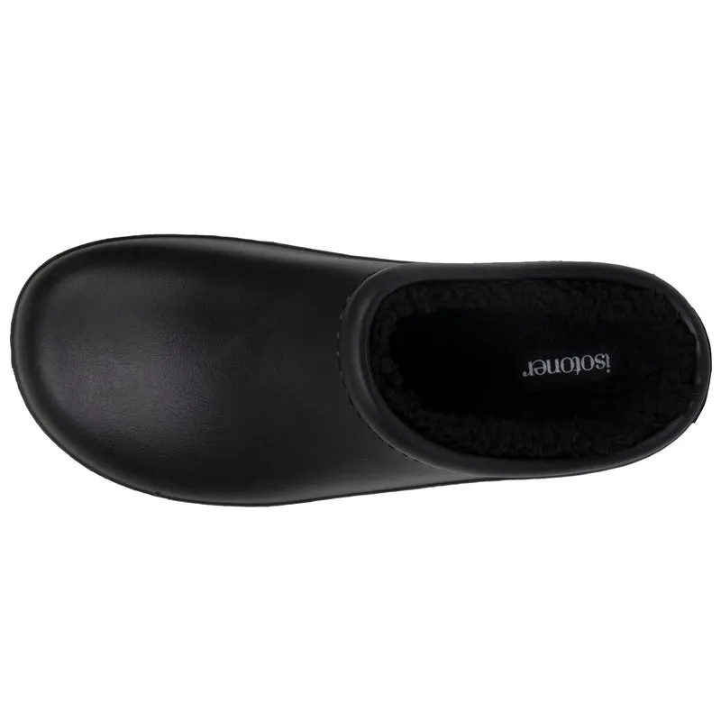 Sabots de jardin Femme fourrés Noir