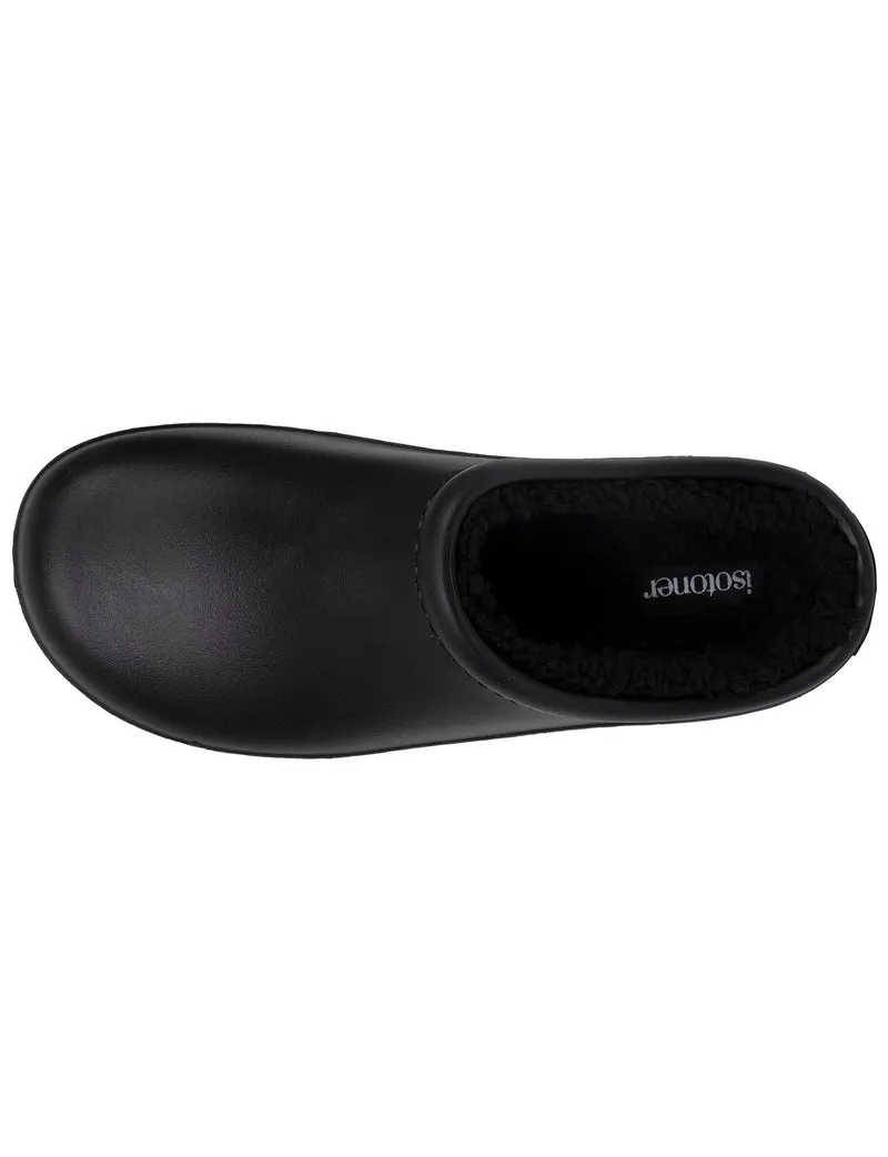 Sabots de jardin Femme fourrés Noir