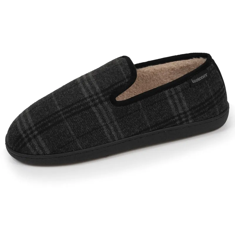 Chaussons charentaises Homme Tartan gris