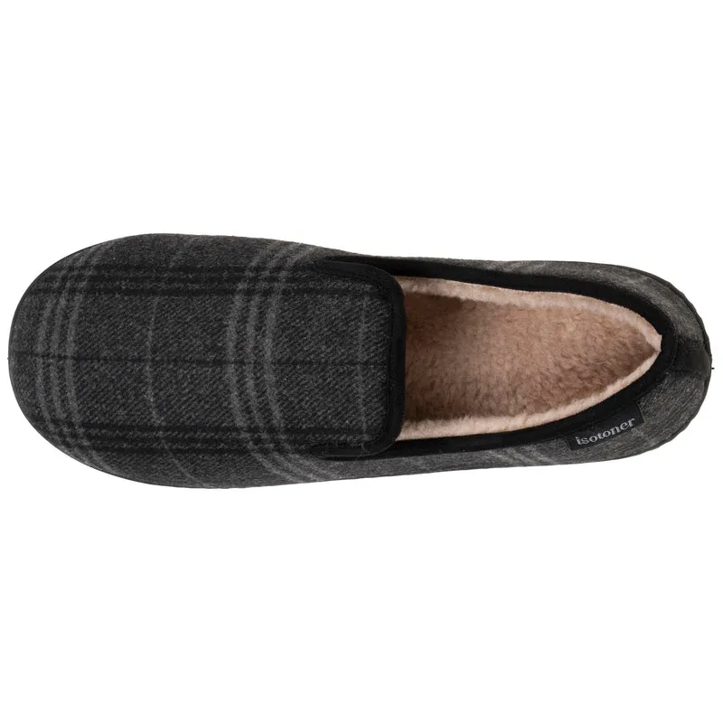 Chaussons charentaises Homme Tartan gris