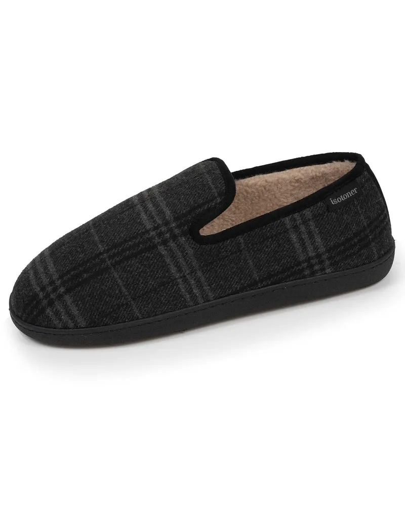 Chaussons charentaises Homme Tartan gris