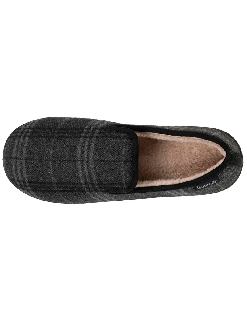 Chaussons charentaises Homme Tartan gris