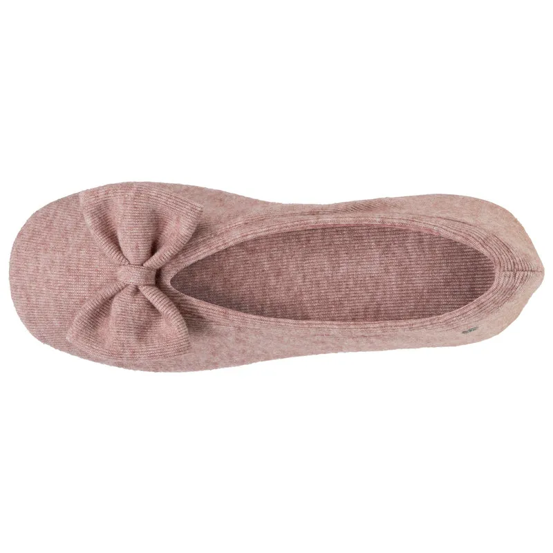 Chaussons ballerines Femme Rose chiné