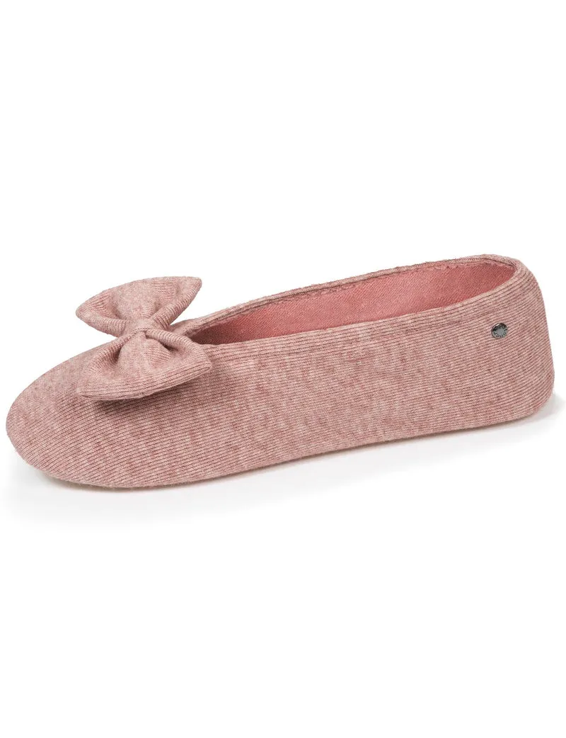 Chaussons ballerines Femme Rose chiné