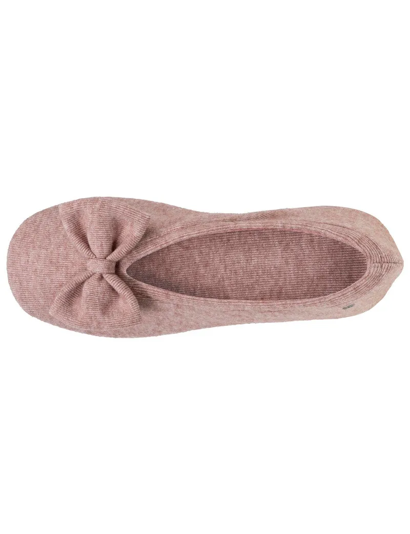 Chaussons ballerines Femme Rose chiné
