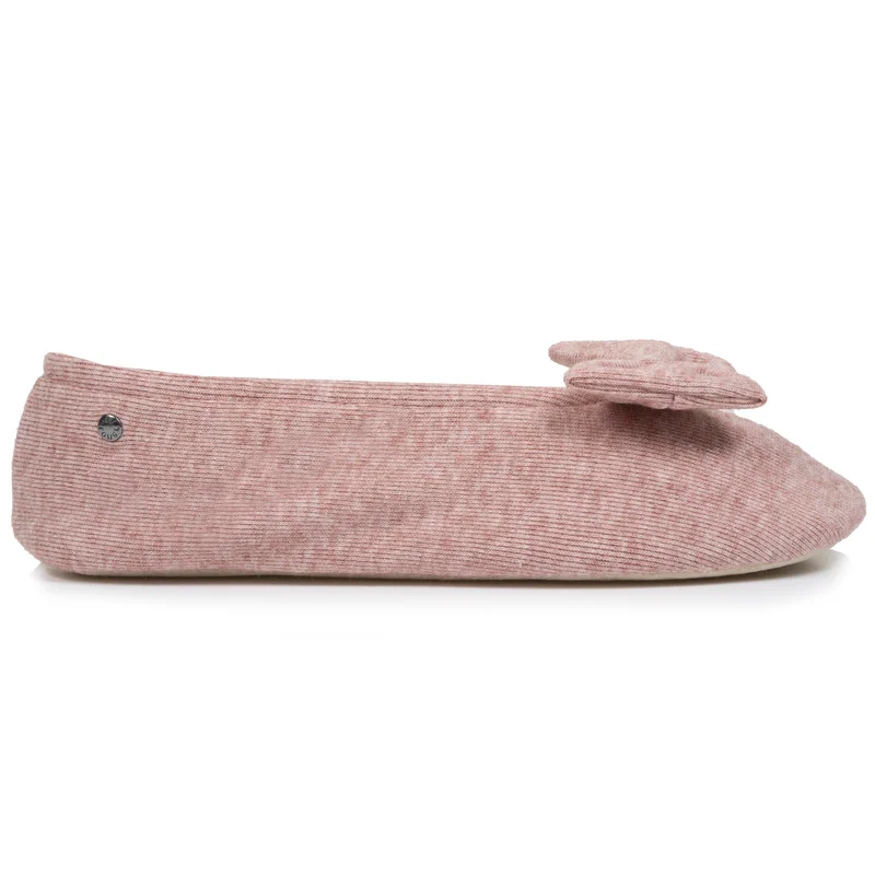 Chaussons ballerines Femme Rose chiné