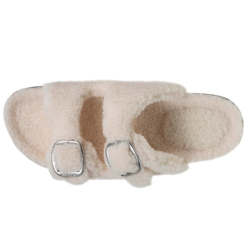 Chaussons sandales Femme Ivoire
