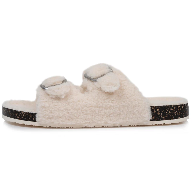 Chaussons sandales Femme Ivoire